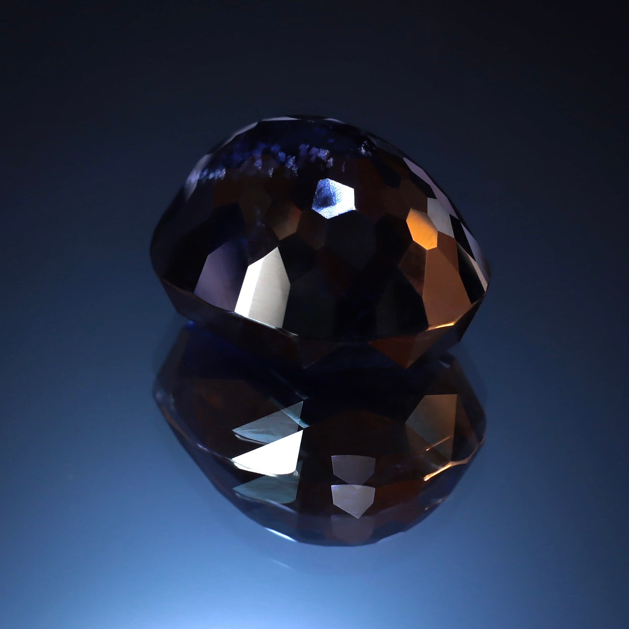Unusual Cut Blue Iolite 77.71ct