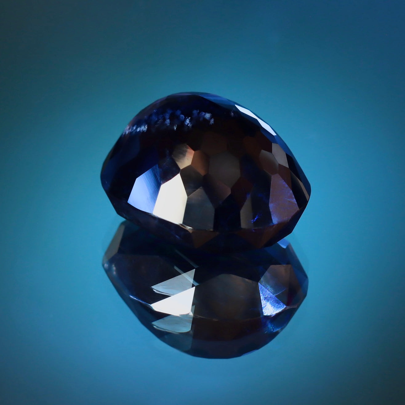 Unusual Cut Blue Iolite 77.71ct