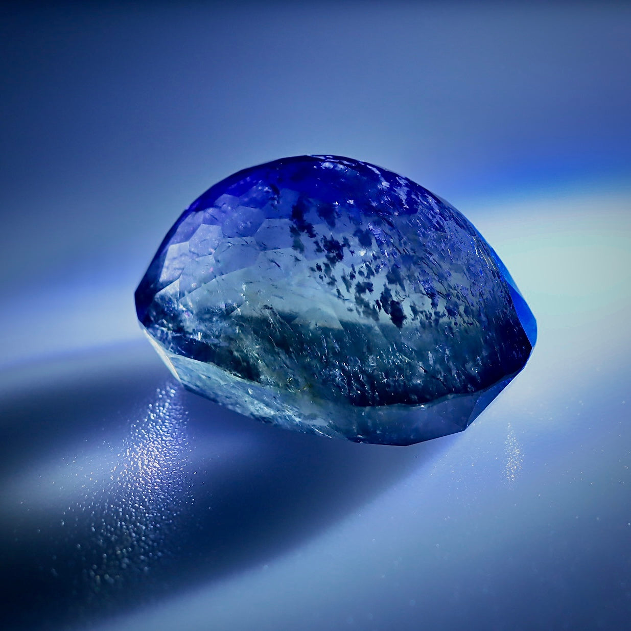 Unusual Cut Blue Iolite 77.71ct