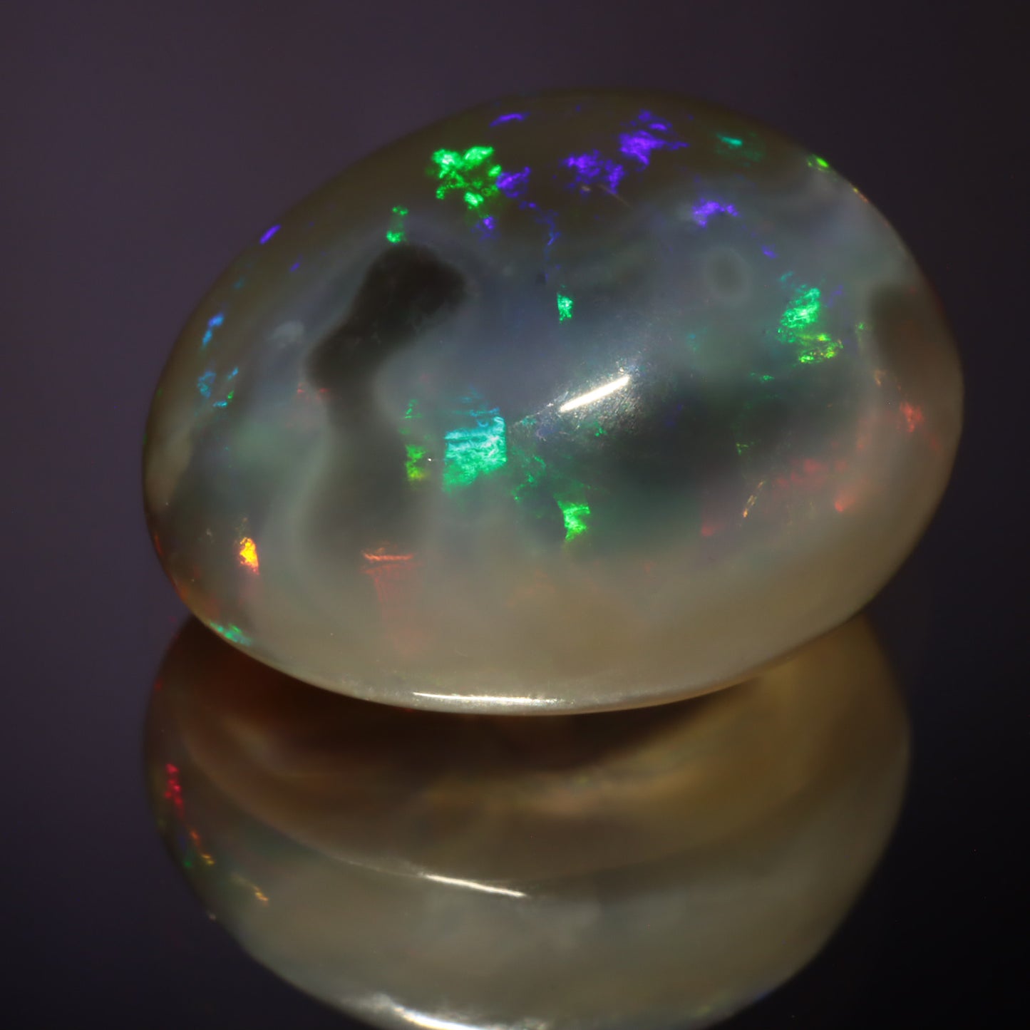 Cabochon Black Opal 7.4ct