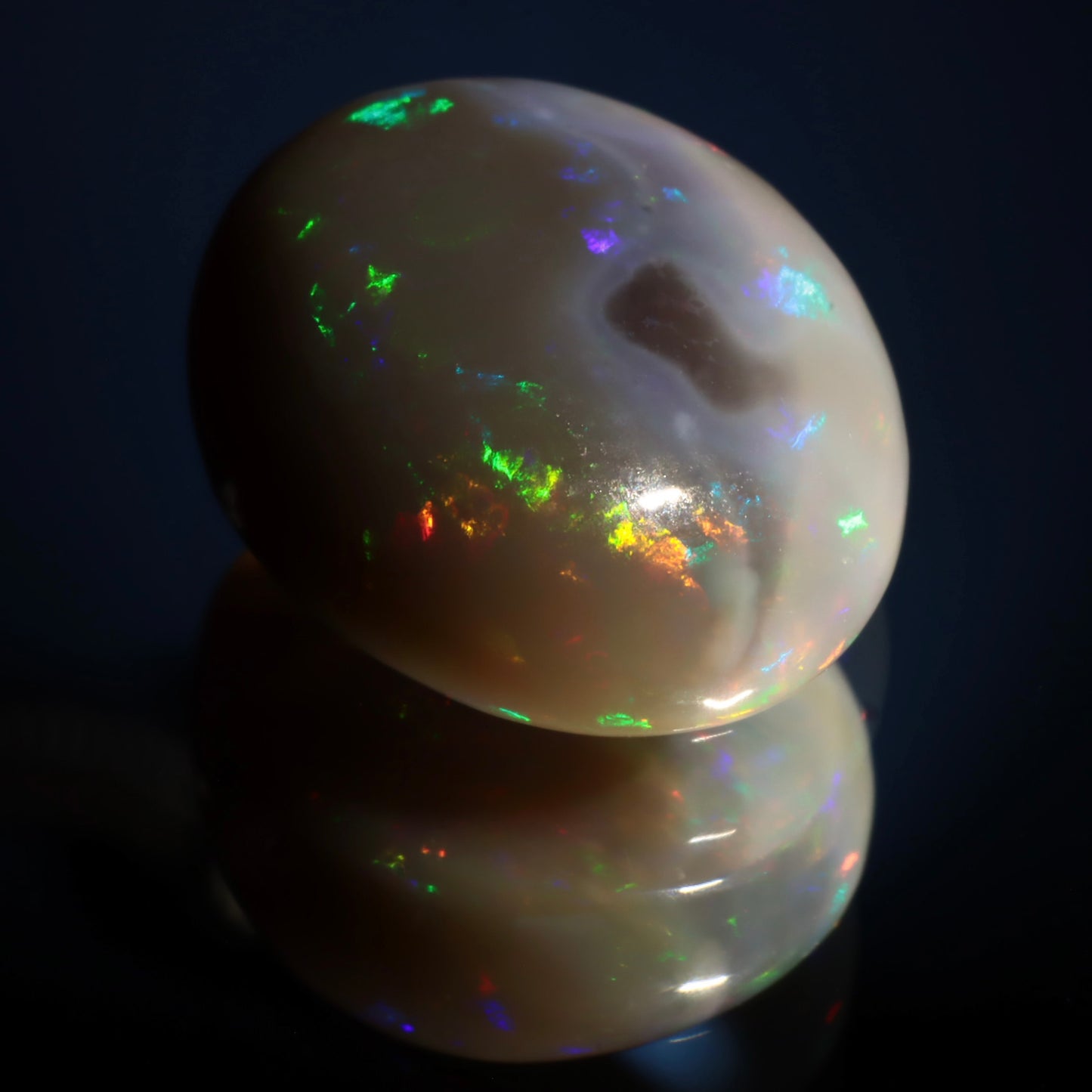 Cabochon Black Opal 7.4ct