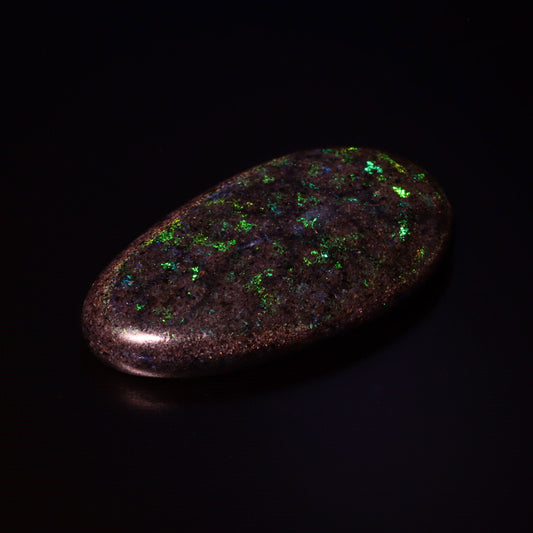 Oval Black Matrix Opal 7.96ct