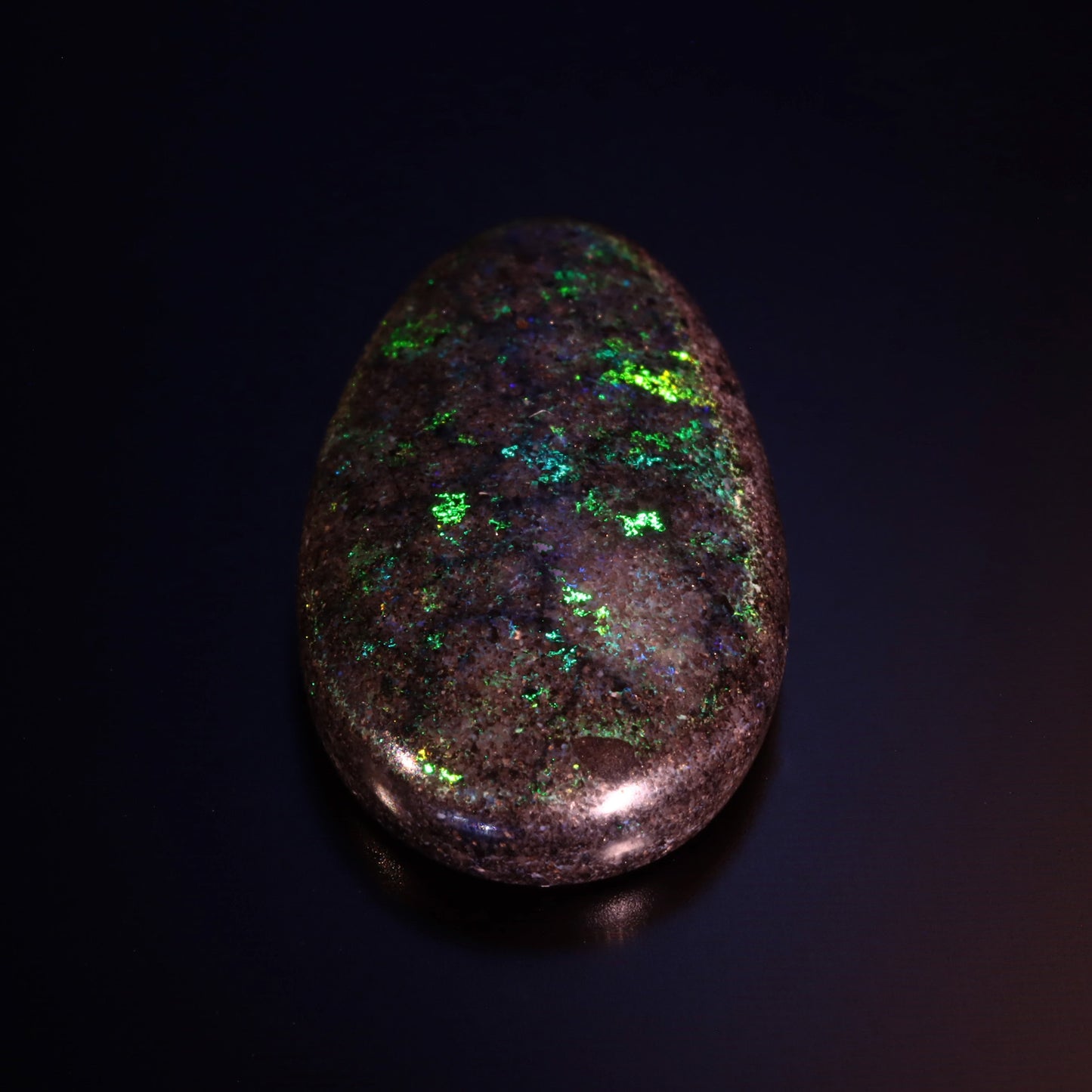 Oval Black Matrix Opal 7.96ct