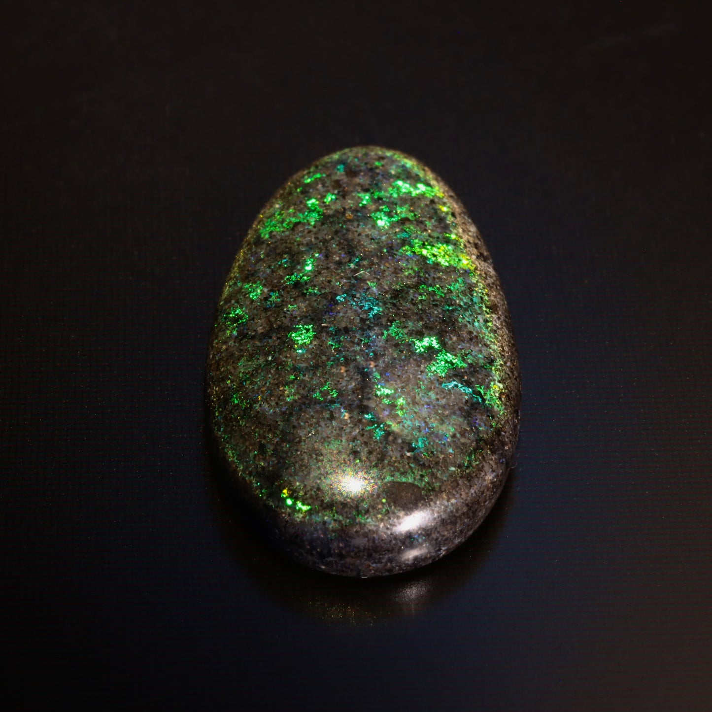 Oval Black Matrix Opal 7.96ct