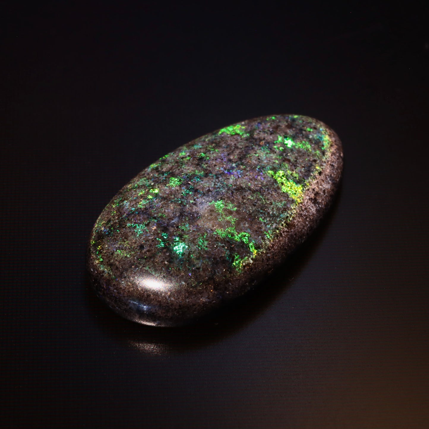 Oval Black Matrix Opal 7.96ct