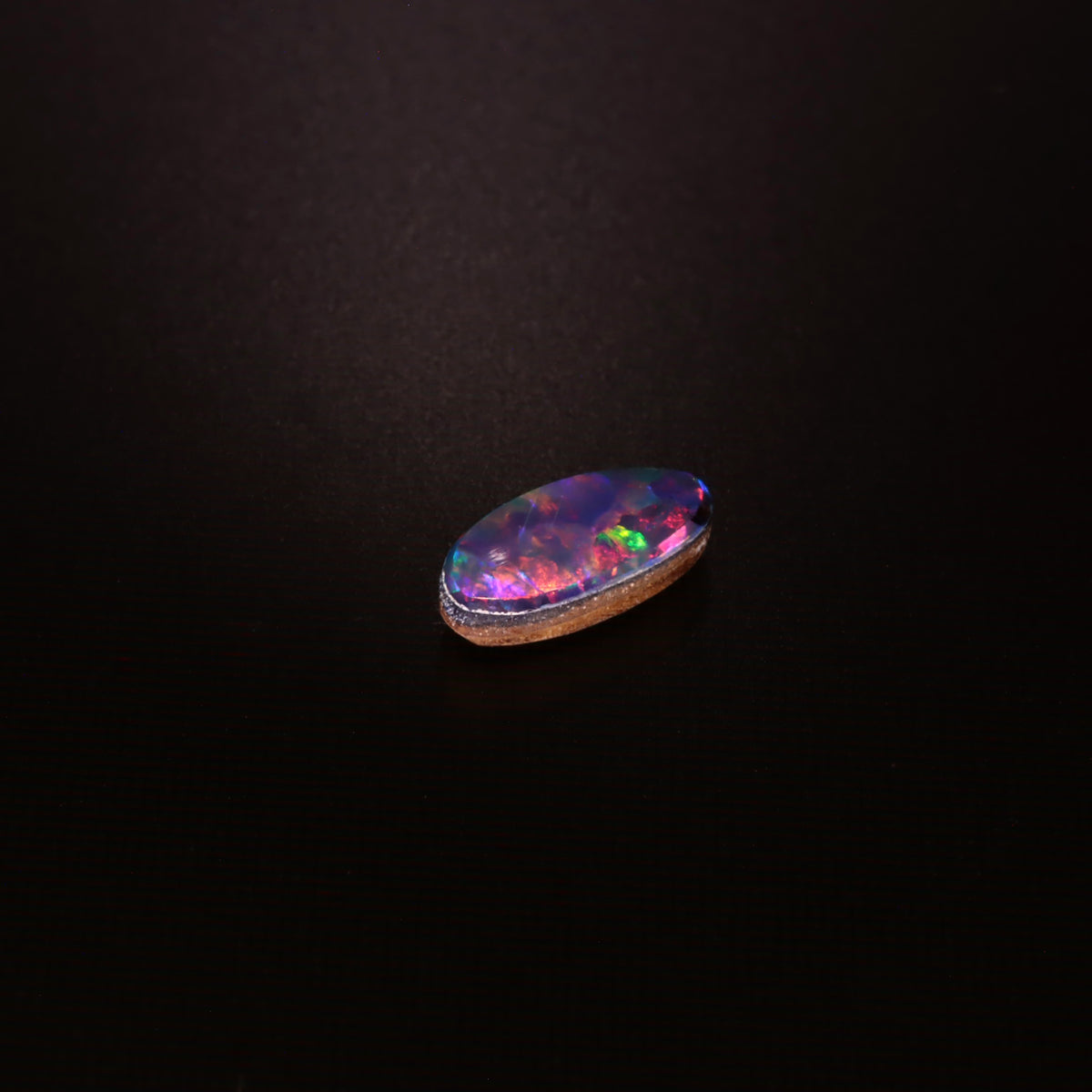 Oval Black Triplet Opal 0.25ct
