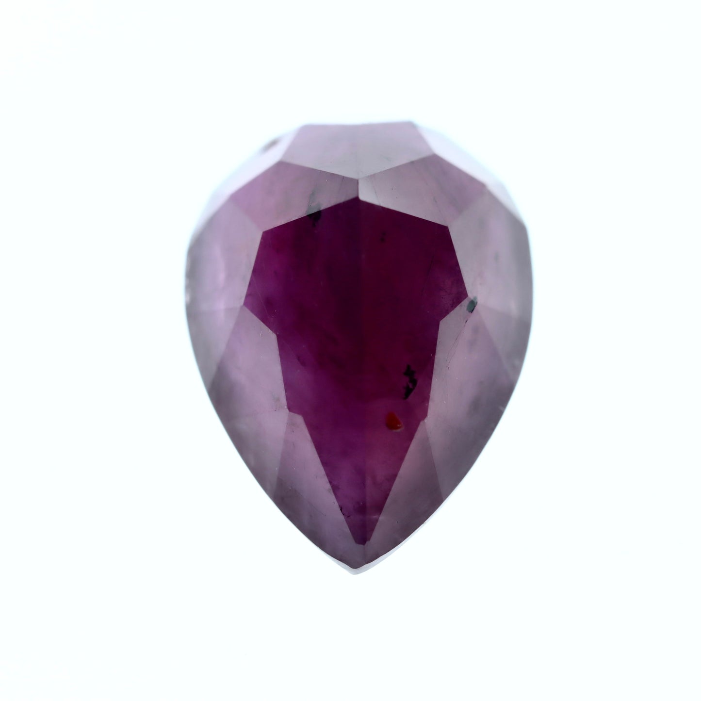 Pear Pinkish Red Ruby 8.76ct