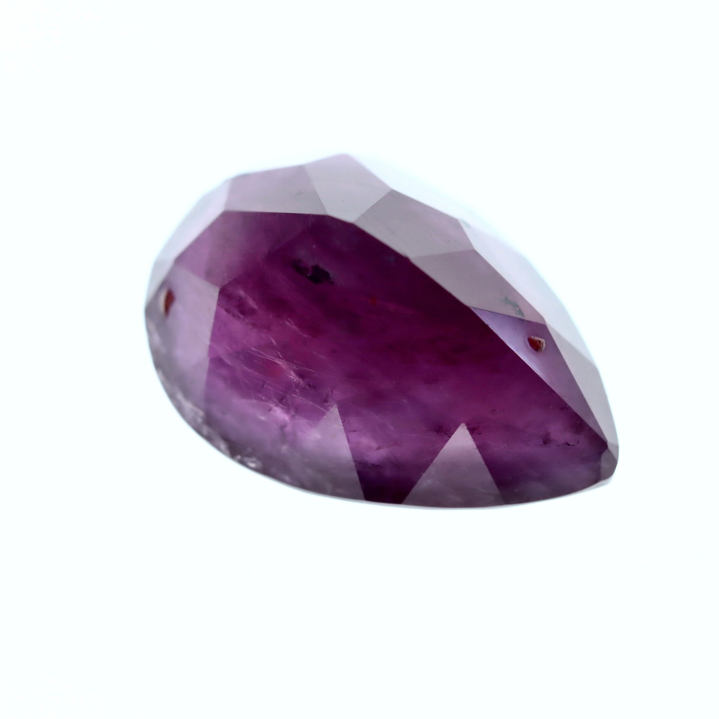 Pear Pinkish Red Ruby 8.76ct