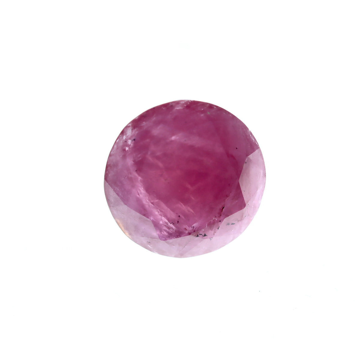 Round Pinkish Red Ruby 3.36ct