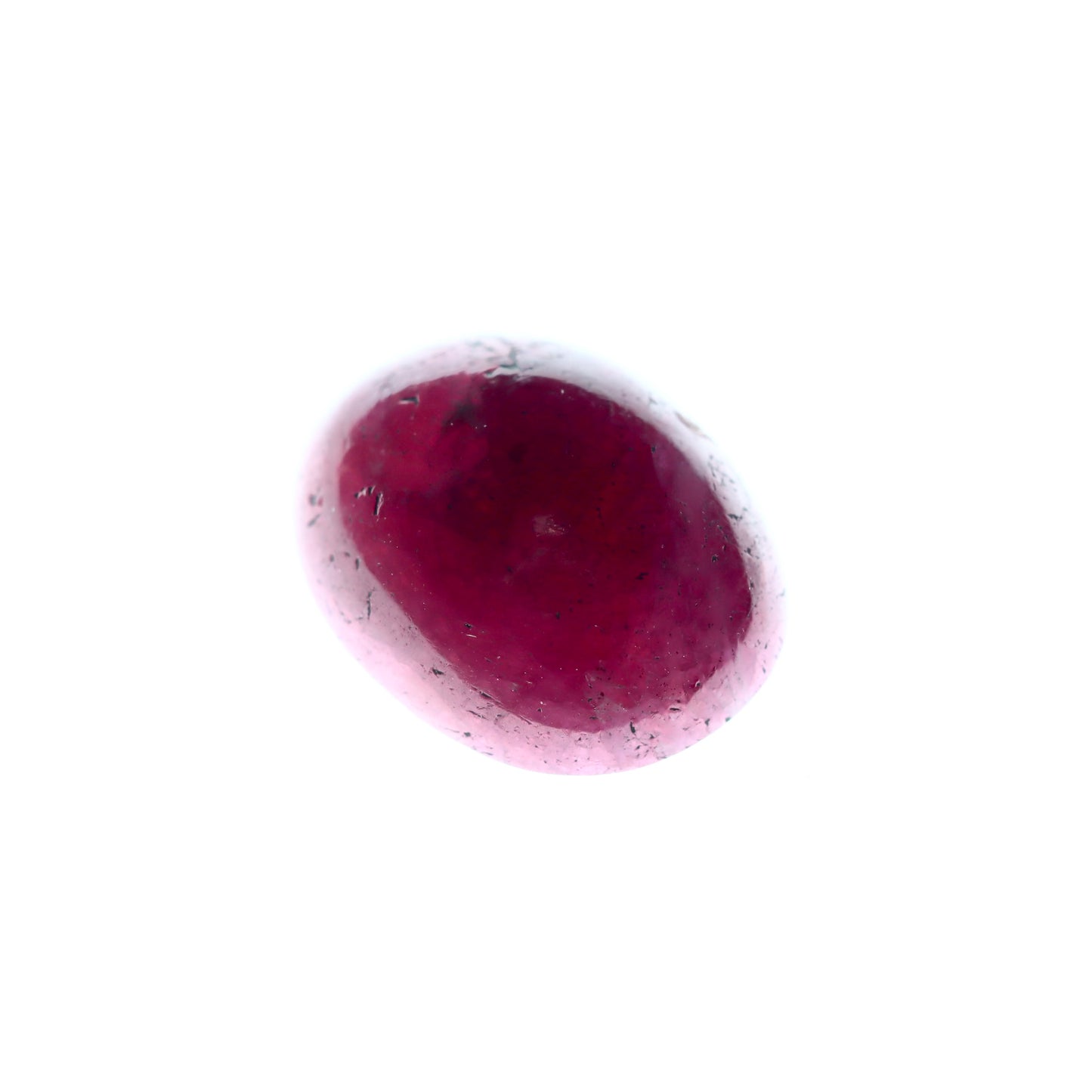 Cabochon Pinkish Red Ruby 3.74ct