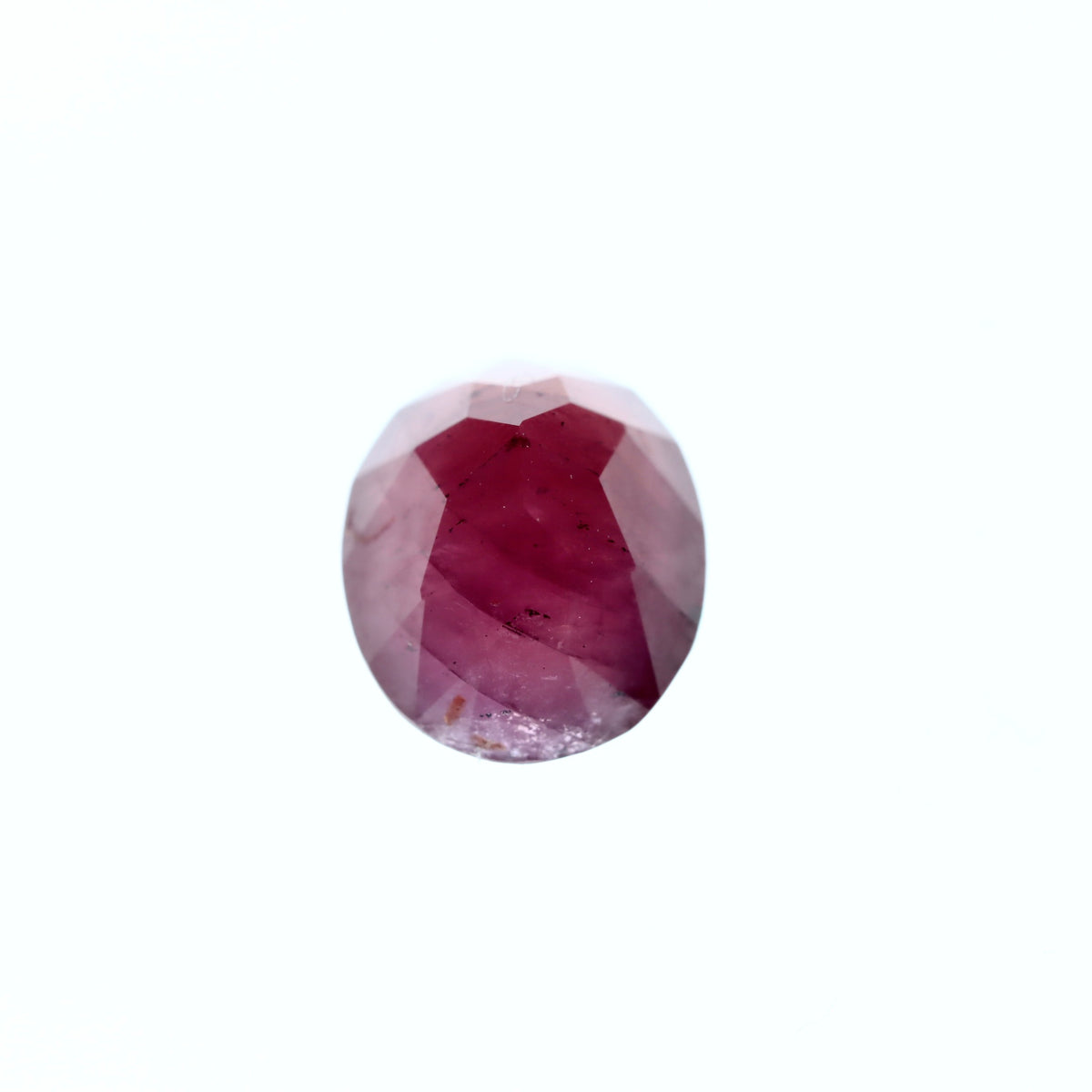 Oval Diamond Pinkish Red Ruby 2.56ct