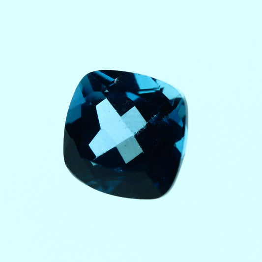 Cushion London Blue Topaz 2.96ct